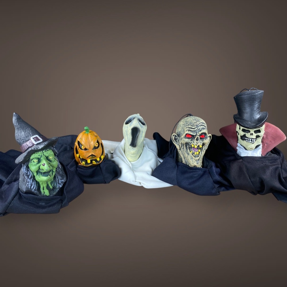 Paper‎ Magic Hanging Halloween Figures Early 2000s Set of 5 Characters